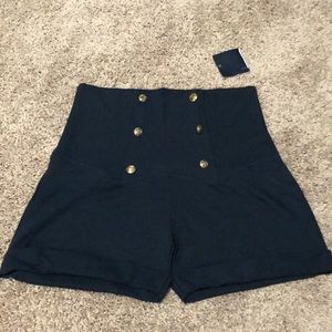 Zara nautical high waisted shorts